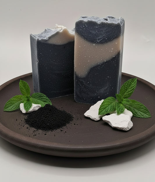 Charcoal and Bentonite Clay Bar Soap